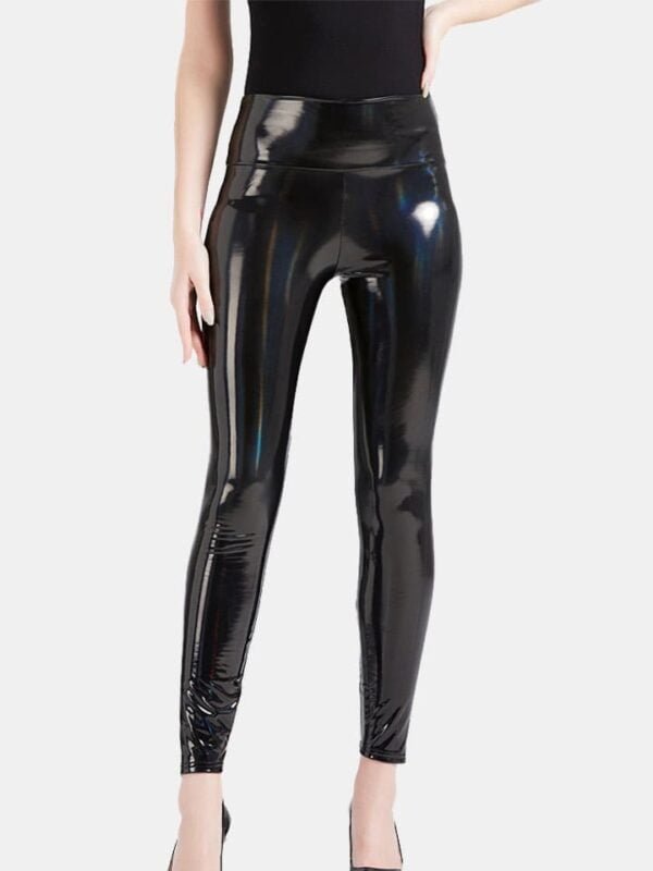 Black Latex Leggings