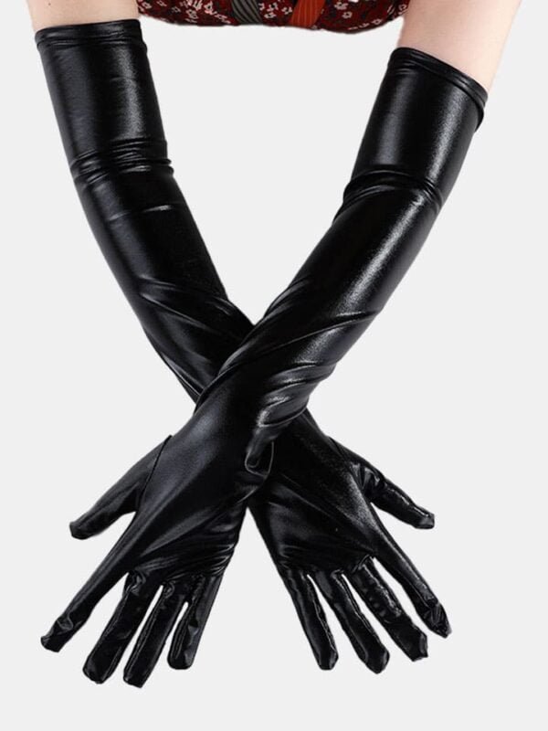 Fashion Black Latex Gloves